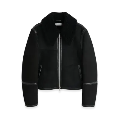OUR LEGACY Women's Pilot Jacket "Black Shearling"