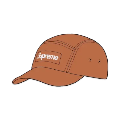 Supreme Washed Chino Twill Camp Cap "Brown"(23SS)