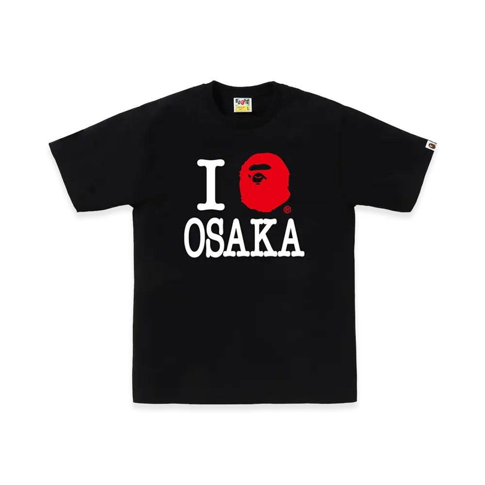 A BATHING APE Osaka Exclusive I Love Bape Osaka Tee "Black"