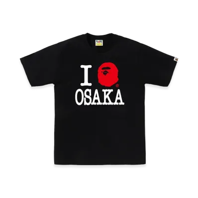 A BATHING APE Osaka Exclusive I Love Bape Osaka Tee "Black"