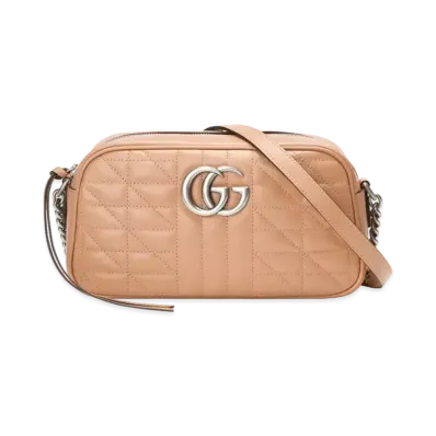 GUCCI GG Marmont Small Shoulder Bag "Rose Beige"