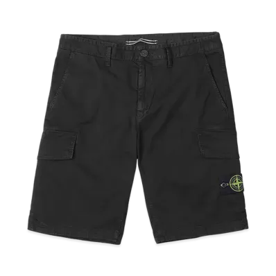 Stone Island Shorts Size 29 L1204 Old Treatment "Black"