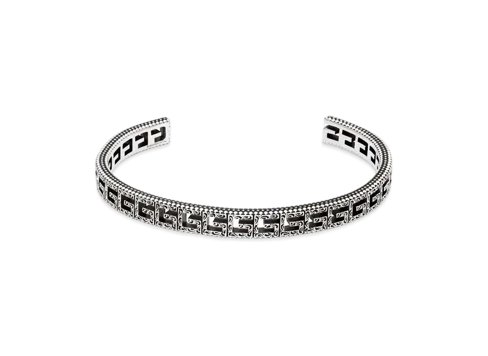 GUCCI Silver Bracelet With Square G
