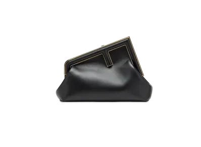 FENDI First Small Leather Bag "Black"