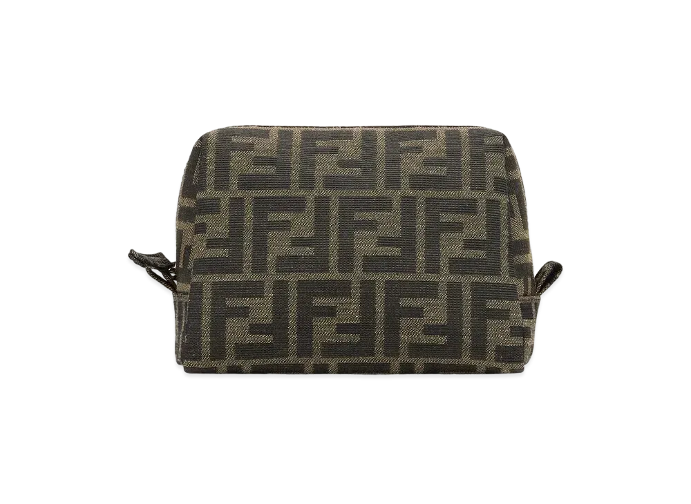 FENDI Beauty Pouch Small Fabric Pouch "Brown"