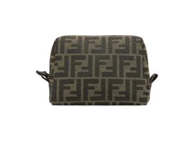 FENDI Beauty Pouch Small Fabric Pouch "Brown"