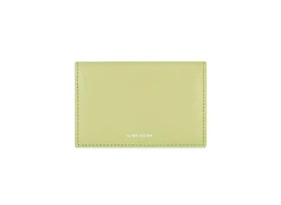 GIVENCHY Edge Card Holder in Leather "Avocado Green"