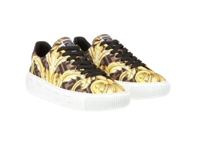 FENDI x Versace Fendace Gold Baroque Greca Sneaker "Gold"
