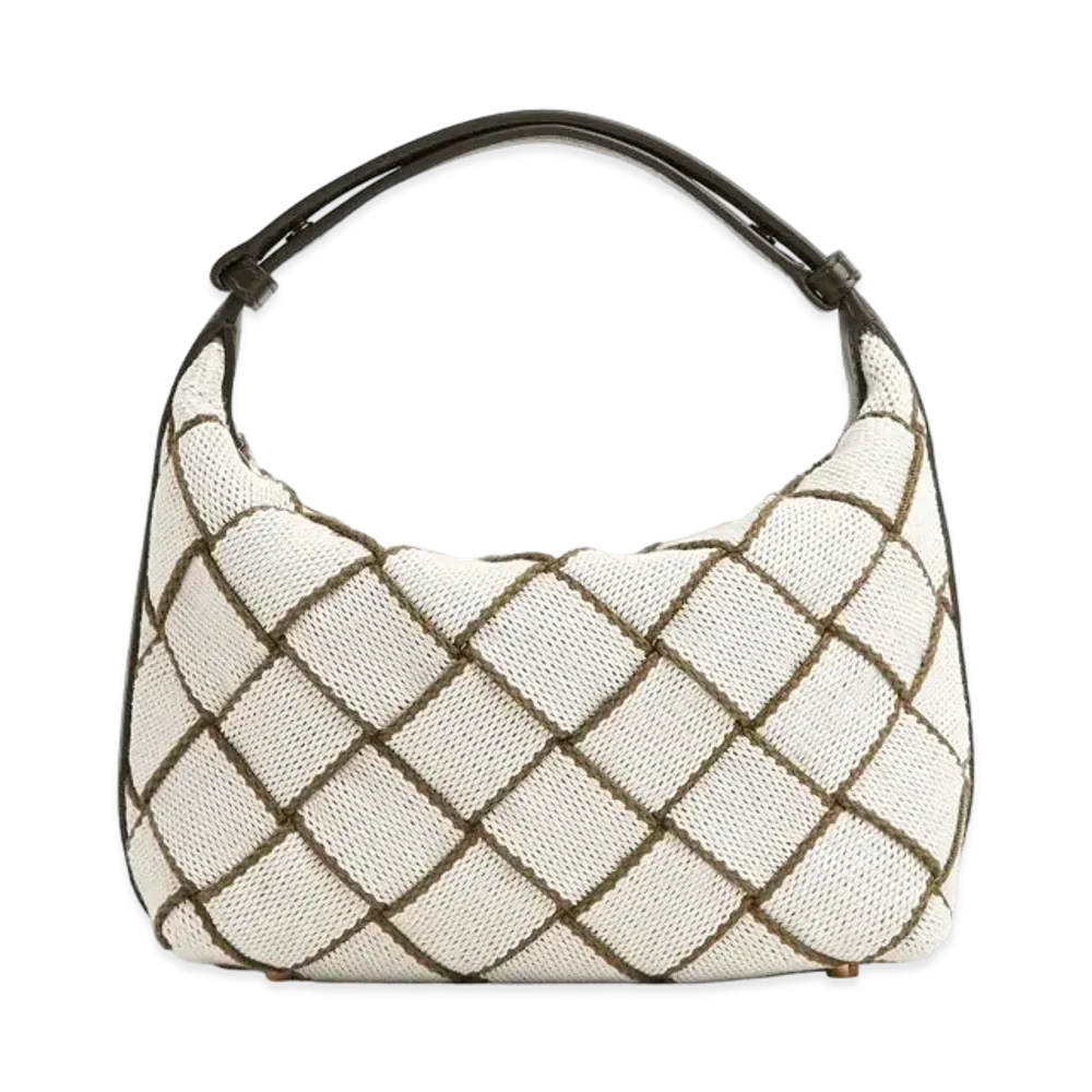 Bottega Veneta Mini Wallace "Khaki/Natural"