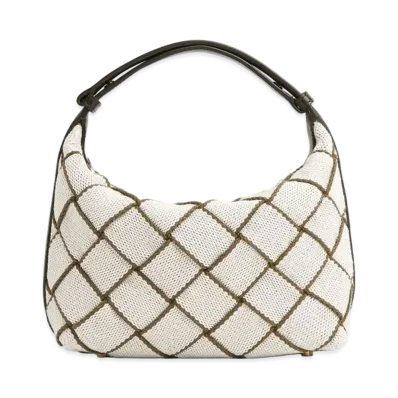Bottega Veneta Mini Wallace "Khaki/Natural"