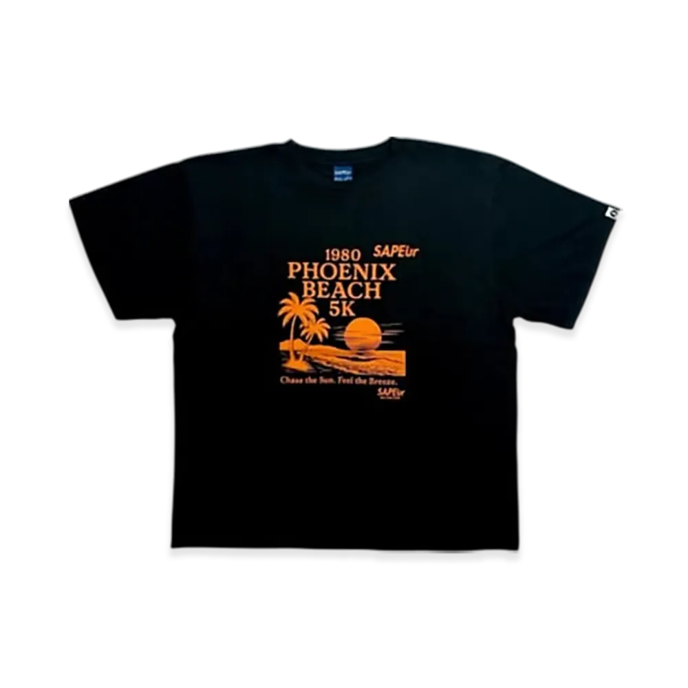SAPEur Cargo Run Finisher Tee Miyazaki S/S Tee "Black"