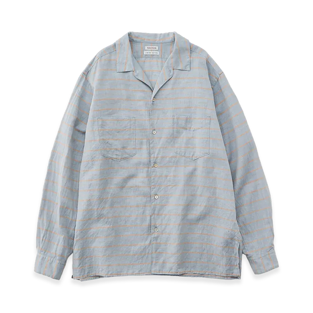 NICENESS E.Romeo check Shirt "Blue"