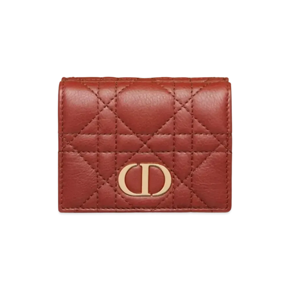 Dior Dior Caro compact Wallet "Red"