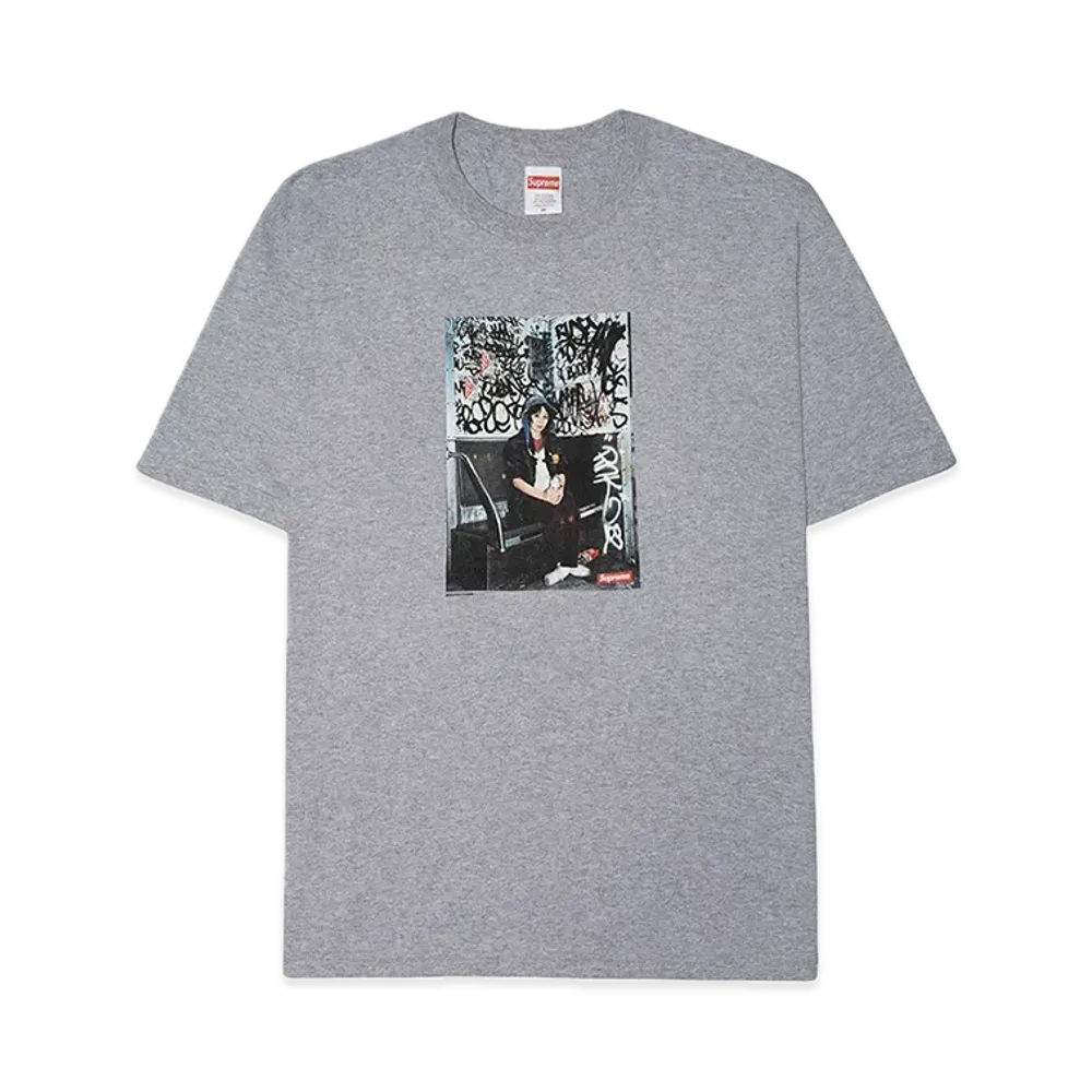 Supreme Lady Pink Tee "Heather Grey"