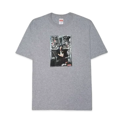 Supreme Lady Pink Tee "Heather Grey"
