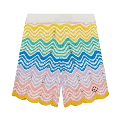 Casablanca Gradient Wave Knit Shorts "Multi"
