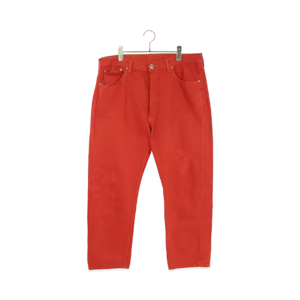 Chrome Hearts x Levi's U VNTG JEAN RED TAB Denim Pants with Cross Patch "Red"