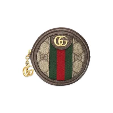 GUCCI Ophidia GG Coin Case "Beige/Ebony"
