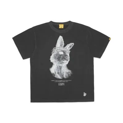 FR2 Rabbit Jesus Garment Dye T-shirt "Black"