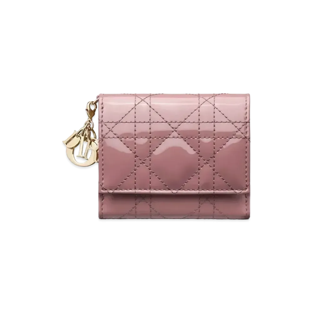 Dior Lady Dior Lotus Wallet "Lavender"