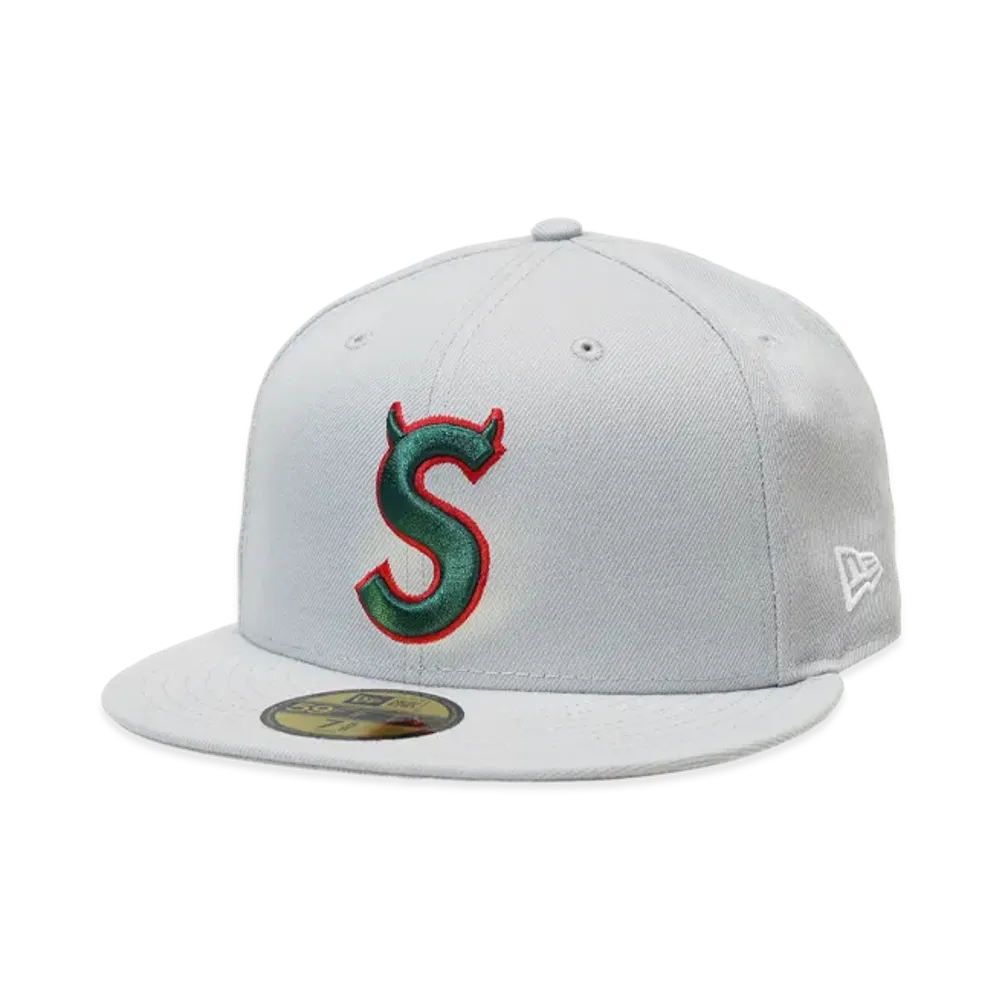 Supreme Devil S Logo New Era "Grey"