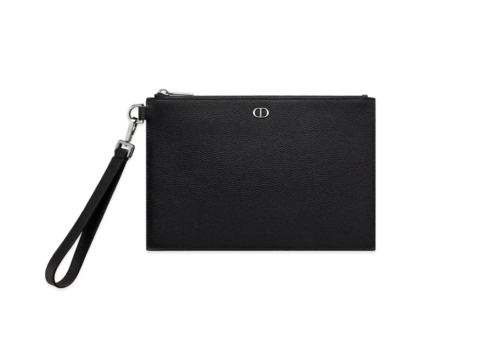 Dior A5 Pouch CD Icon Grade Calfskin "Black"