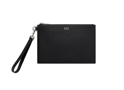 Dior A5 Pouch CD Icon Grade Calfskin "Black"