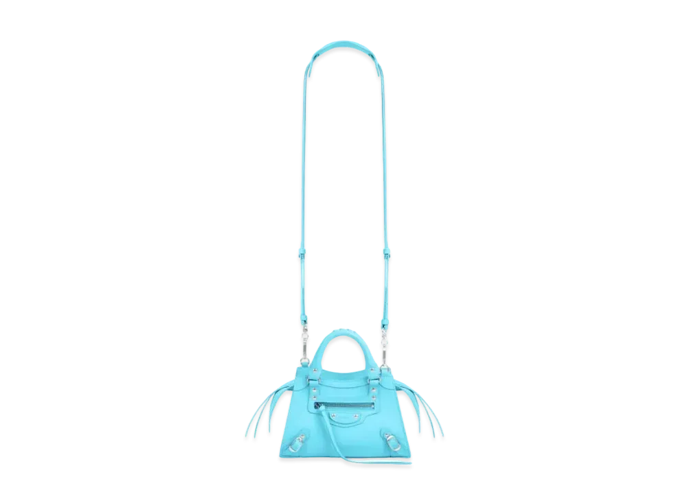 BALENCIAGA Women's Neo Classic Mini Top Handle Bag "Azur"