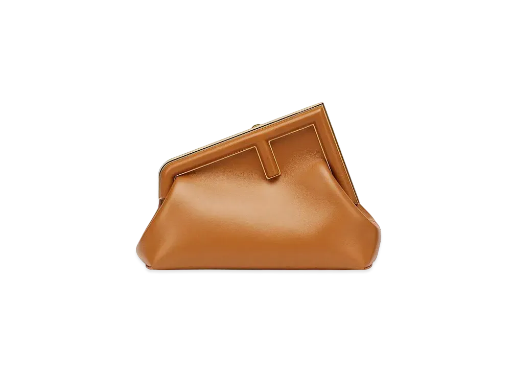 FENDI First Small Leather Bag "Brown"