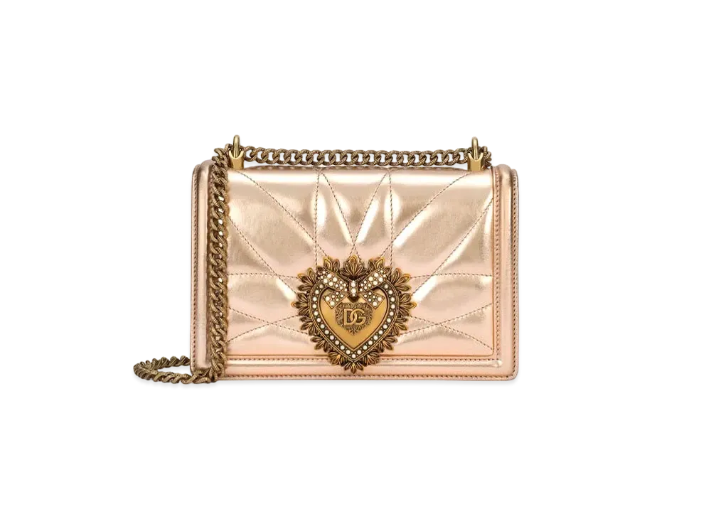 Dolce&Gabbana Dviting Bag Medium Moldre Nappa Leather "Orange"