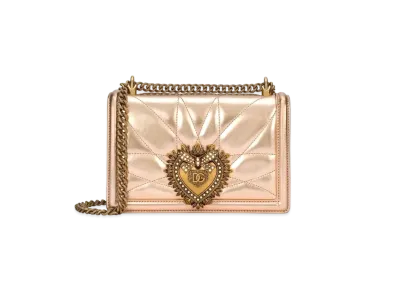 Dolce&Gabbana Dviting Bag Medium Moldre Nappa Leather "Orange"