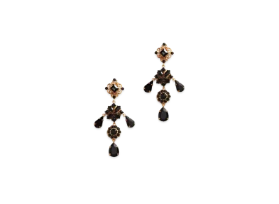 Dolce&Gabbana Drop Earrings With Rhinestone Embellishment "Gold"