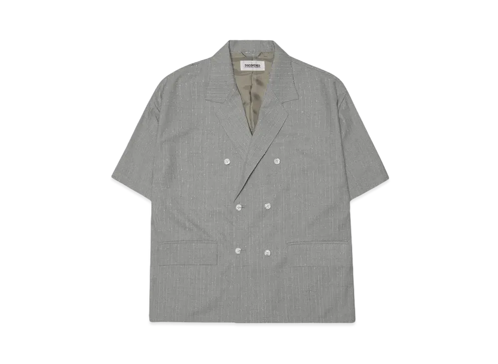 DISCOVERED DOUBLE SHORT SLEEVE JACKET SHIRTS "GRAY"