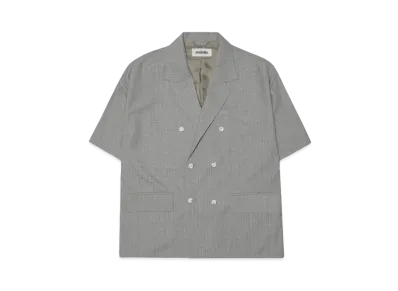 DISCOVERED DOUBLE SHORT SLEEVE JACKET SHIRTS "GRAY"
