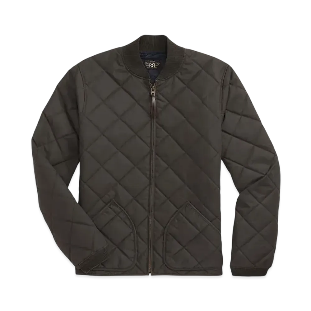 RRL Ralph Lauren Quilted Twill Jacket "Black"
