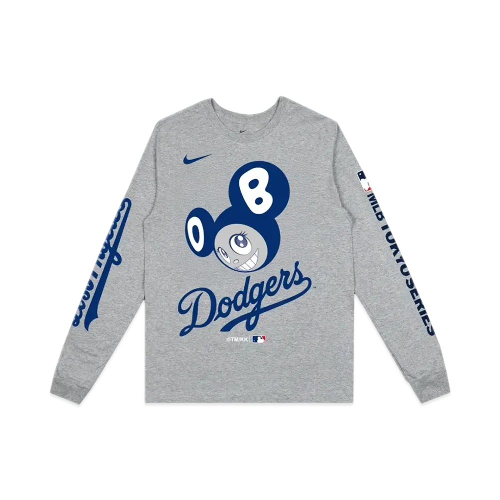 Takashi Murakami x MLB World Tour Tokyo Series 2025 Dodgers LS Tee "Grey"