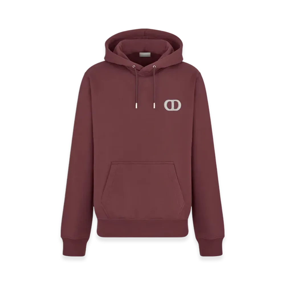 Dior Cotton Fleece CD Icon Hooded Sweatshirt "Black"