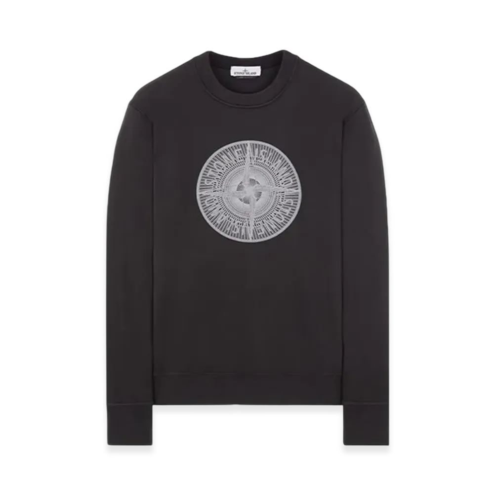Stone Island 66559 Industrial One Print Crewneck Sweatshirt - 23FW "Black"