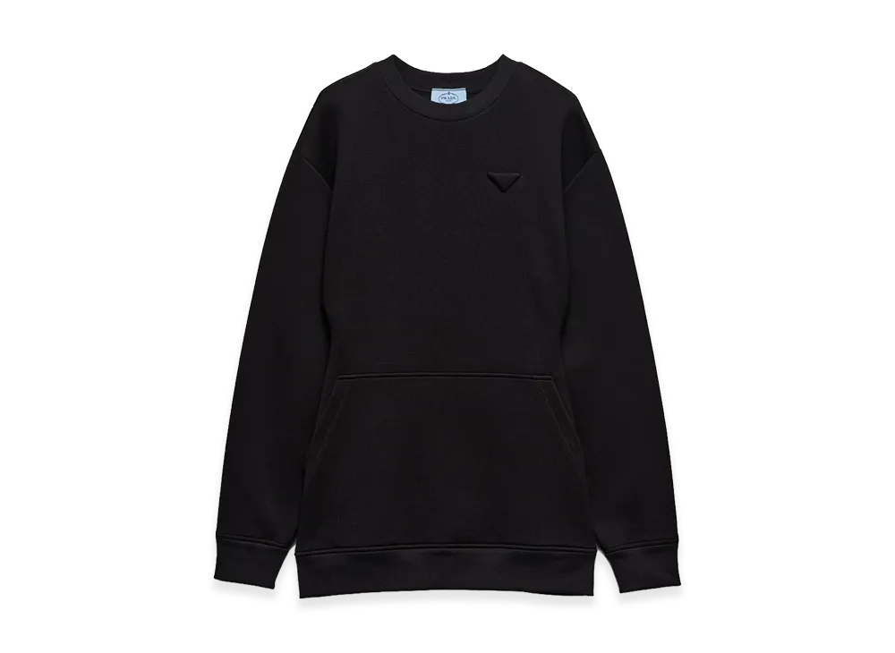 PRADA Women's Logo Side Zipper Pocket Short Dress "Black"