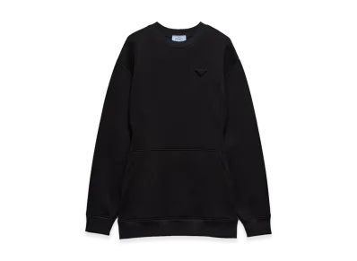 PRADA Women's Logo Side Zipper Pocket Short Dress "Black"