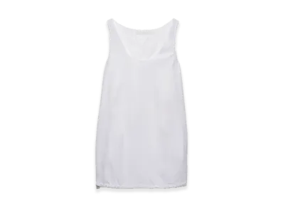 PRADA Reversible Cotton Jersey x Re-Nylon Minidress "White"