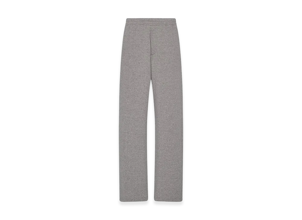 The Row Quain Cotton and Cashmere Pants "Grey Melange"