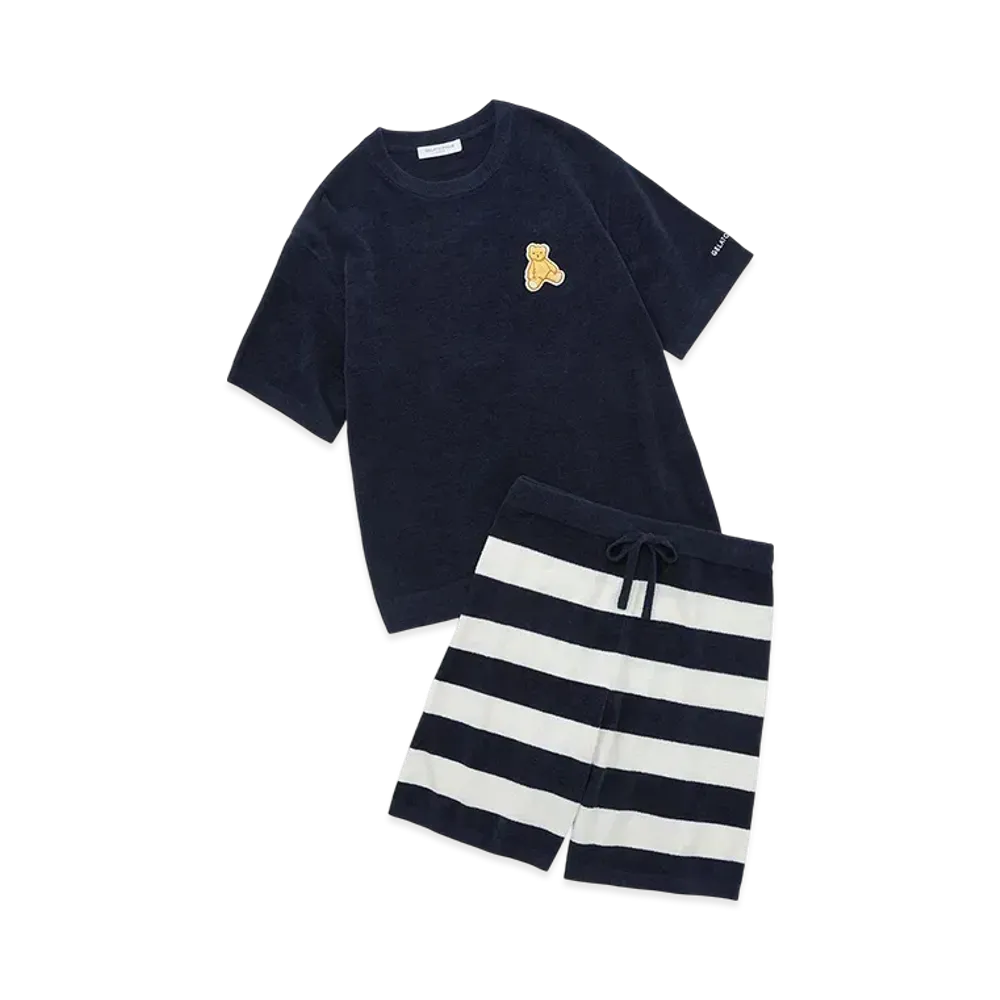 GELATO PIQUE Homme Air Moco Bear One Point Setup "Navy"