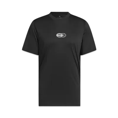 adidas Get Buckets Graphic Short Sleeve T-shirt "Black"