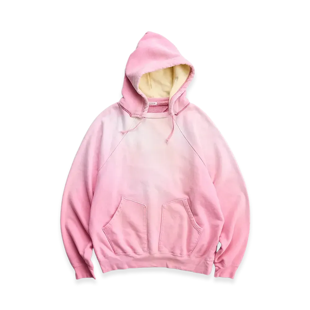 NICENESS Del Distressed Sweat Hoodie "Pink"