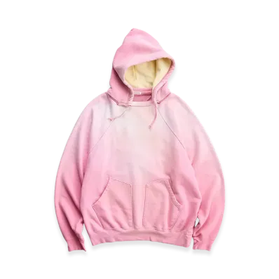 NICENESS Del Distressed Sweat Hoodie "Pink"