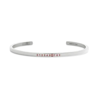 MM6 Maison Margiela Year Of The Snake Bracelet "Polished Silver/Red"