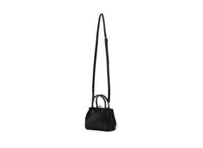Yohji Yamamoto Y's MEDIUM GLOSS LEATHER MINI CLASP POCHETTE "Black"