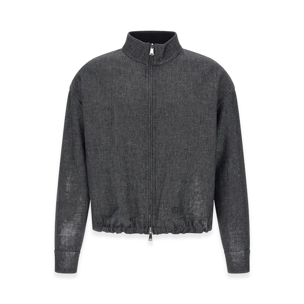 FENDI FF Selleria Reversible Blouson "Gray"