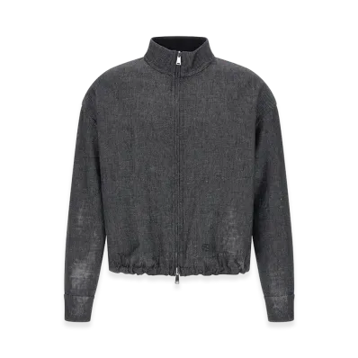 FENDI FF Selleria Reversible Blouson "Gray"